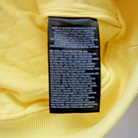 The North Face Women's Sz Large Yellow Longs Peak Quilted 1/4 Zip Jacket $139 - Picture 7 of 9